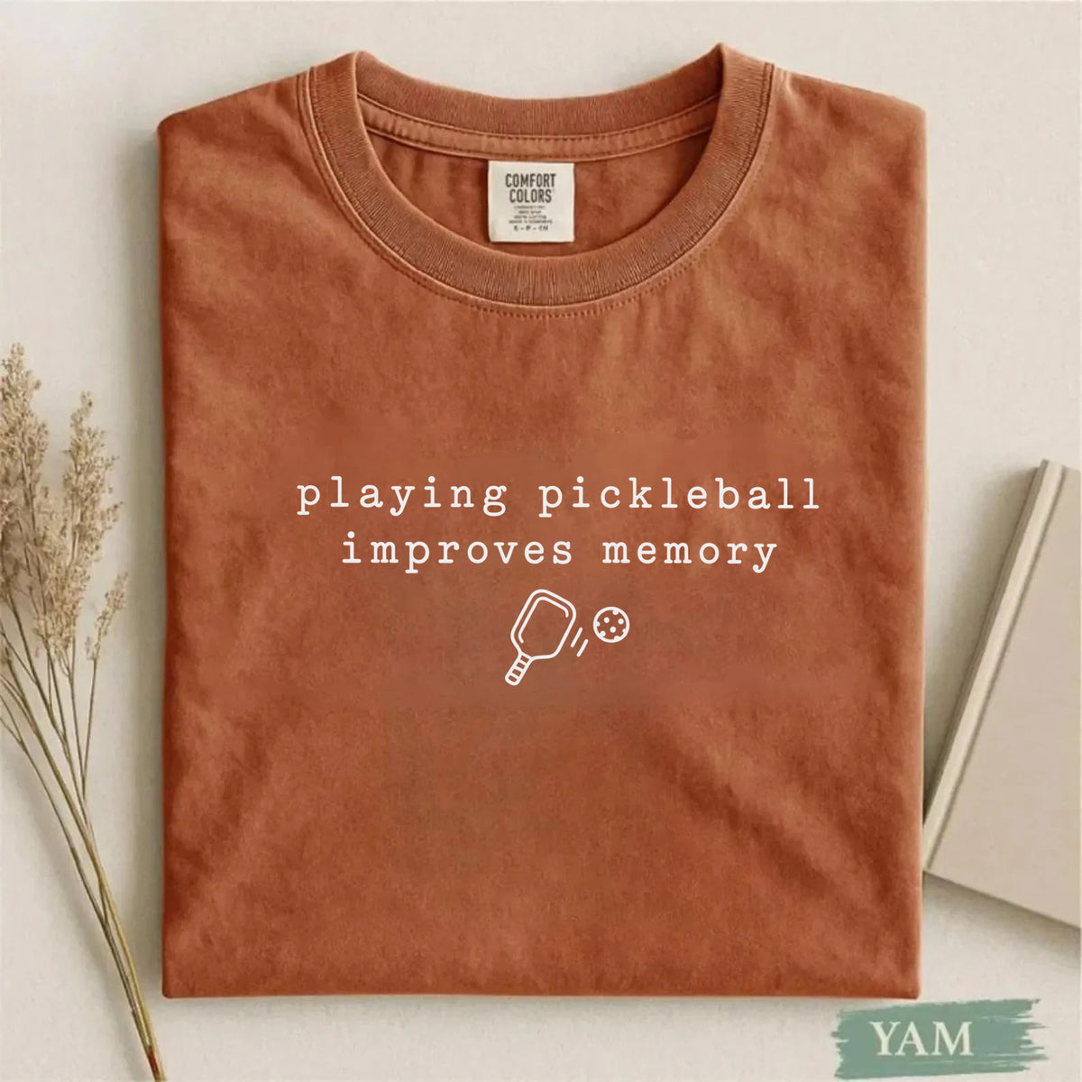 Comfort Colors Playing Pickleball Improves Memory T-shirt