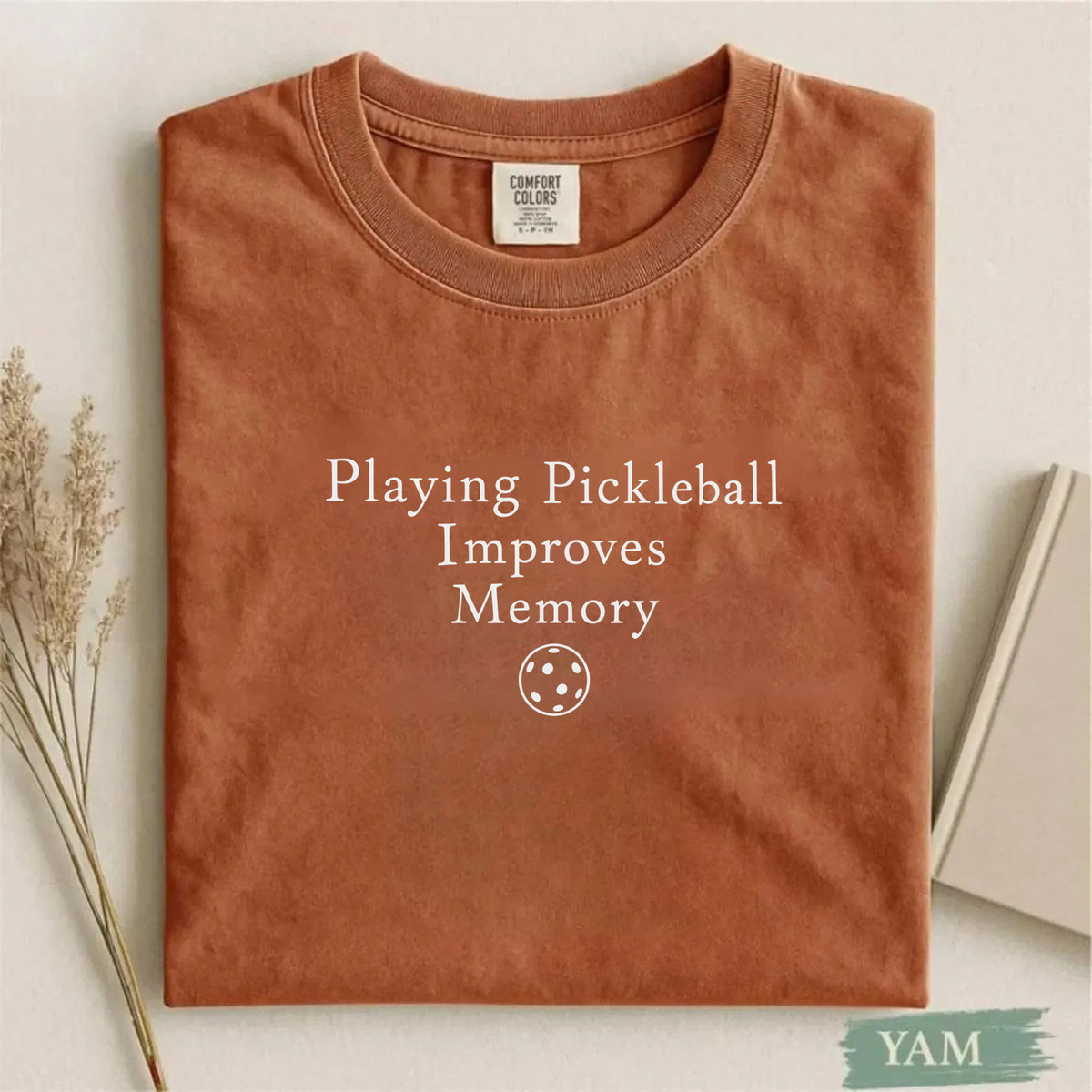 Comfort Colors Playing Pickleball Improves Memory T-shirt