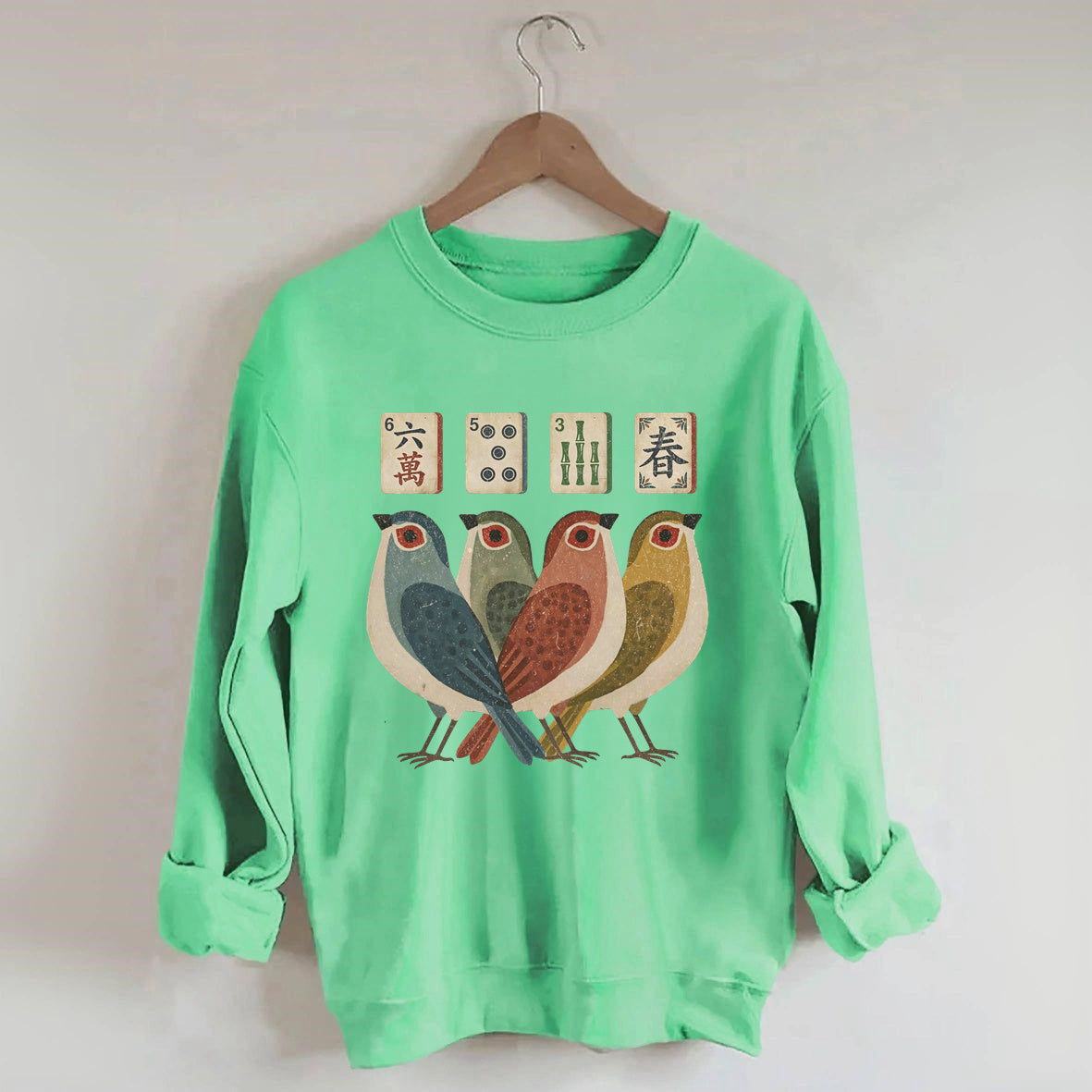 Retro Bird Bam Tile Sweatshirt