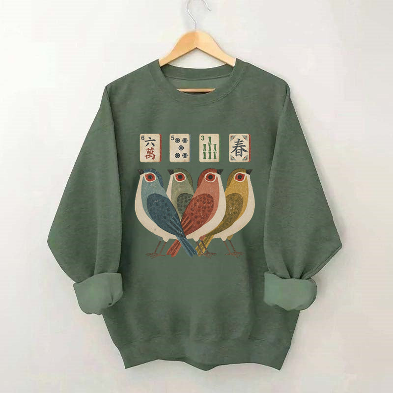 Retro Bird Bam Tile Sweatshirt