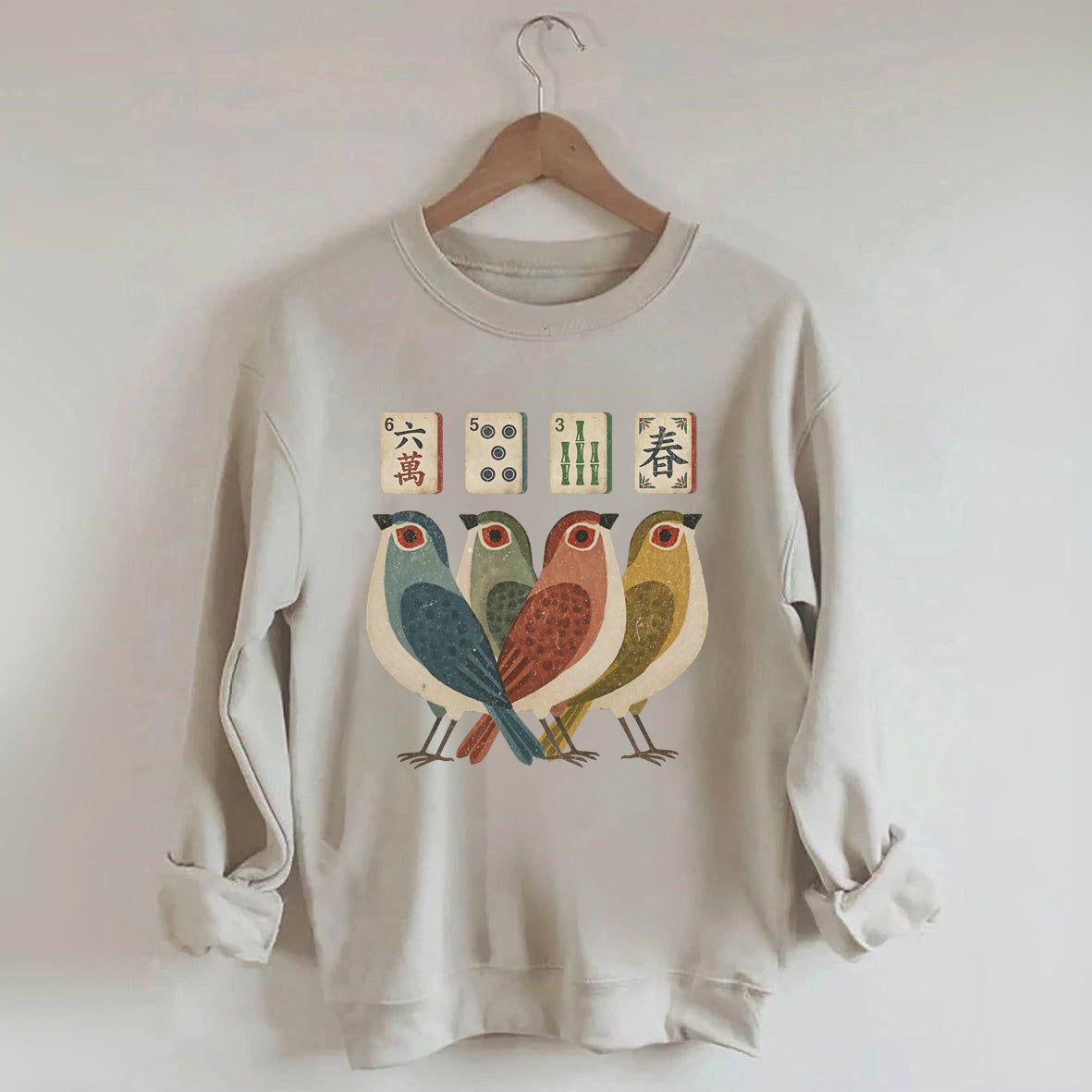 Retro Bird Bam Tile Sweatshirt