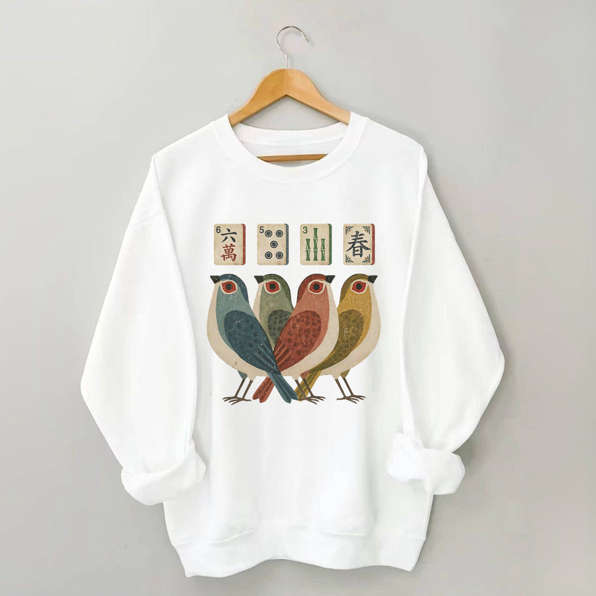Retro Bird Bam Tile Sweatshirt