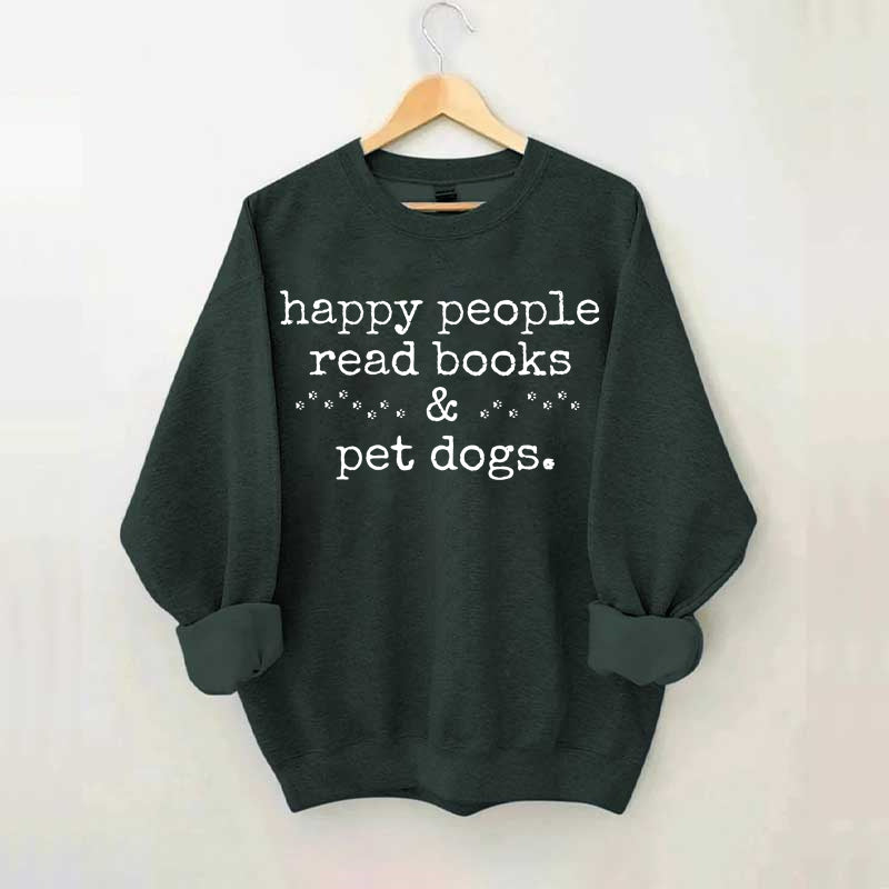 Happy People Play Mahjong&Pet Dogs Sweatshirt