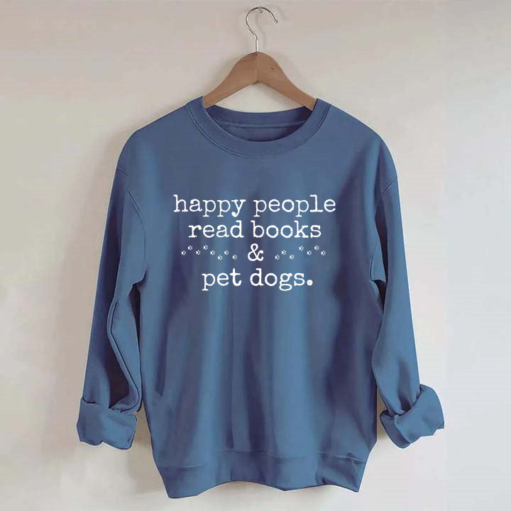 Happy People Play Mahjong&Pet Dogs Sweatshirt