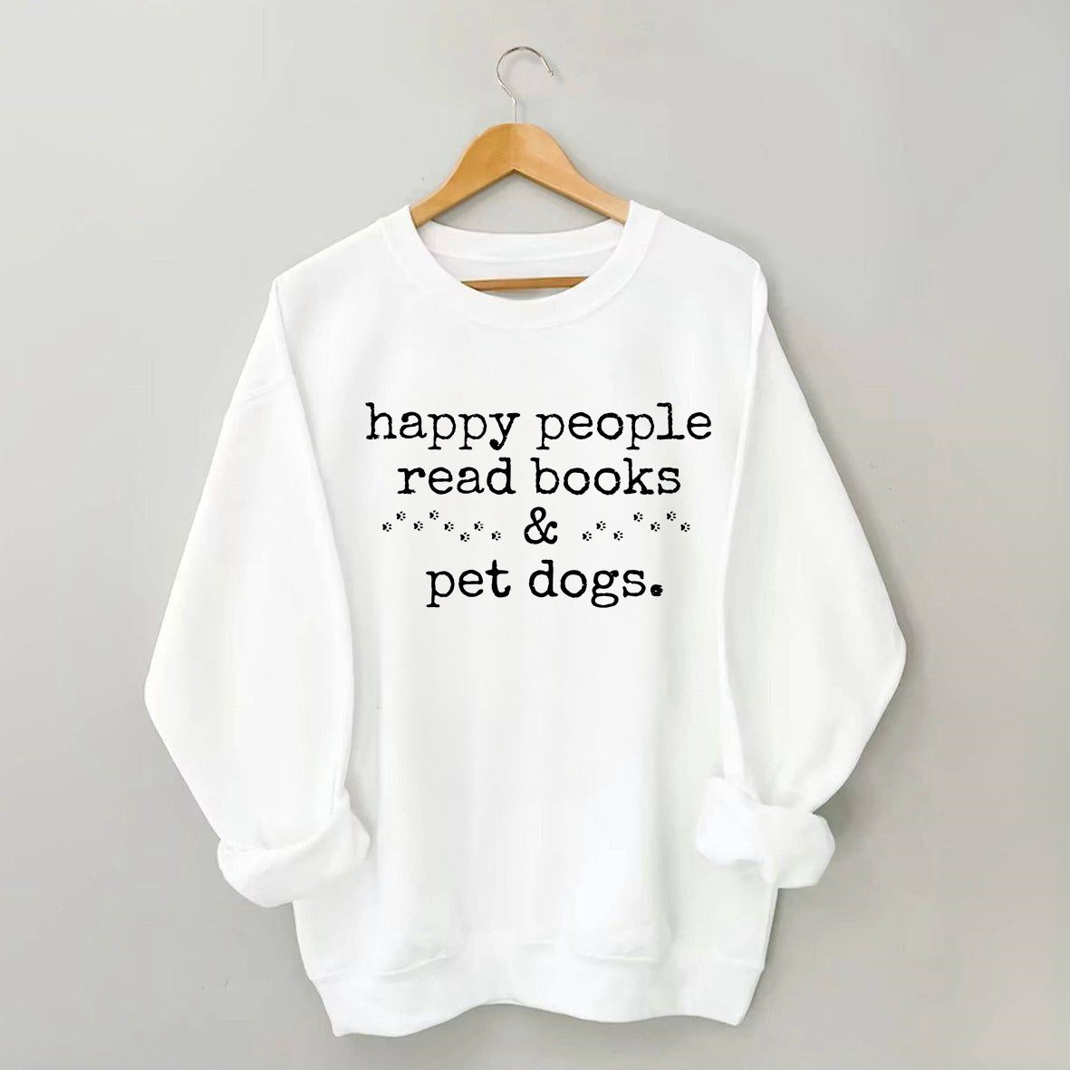Happy People Play Mahjong&Pet Dogs Sweatshirt