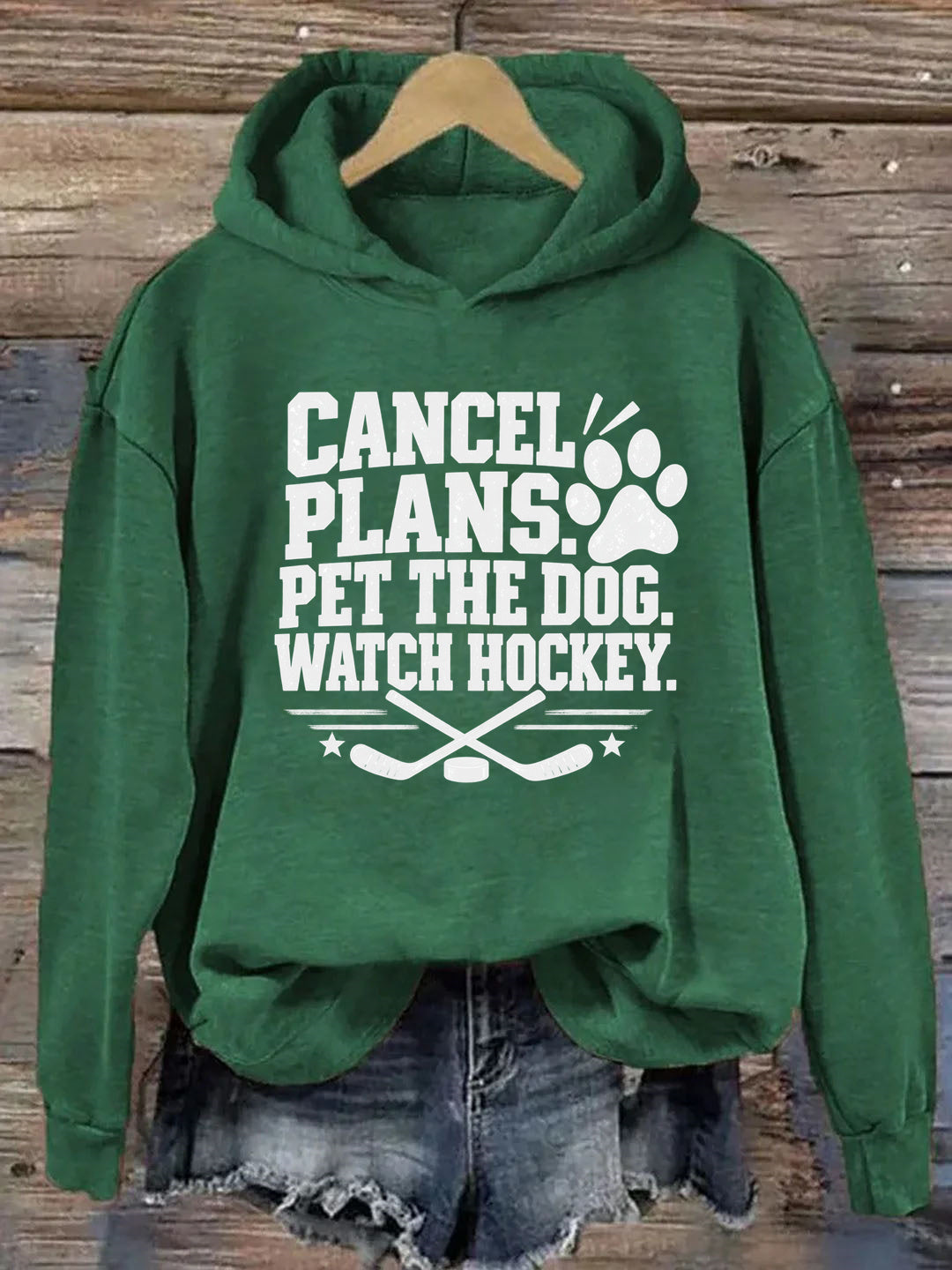 Cancel. Plans. Pet the Dog Watch Hockey. Funny Hockey Hoodie