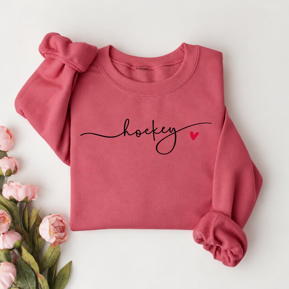 Cute Minimalistic Hockey Sweatshirt