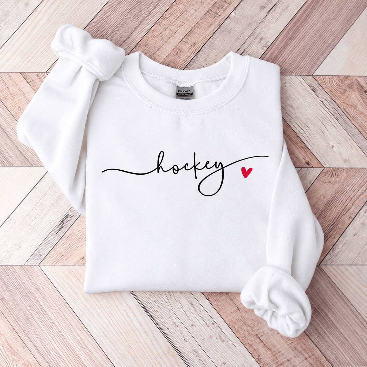 Cute Minimalistic Hockey Sweatshirt