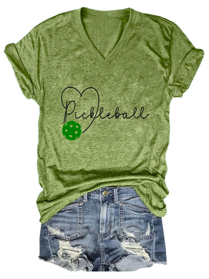 Women's Pickleball Print T-Shirt