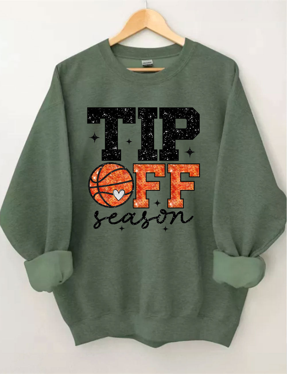 Tip Off Season Basketball Sweatshirt