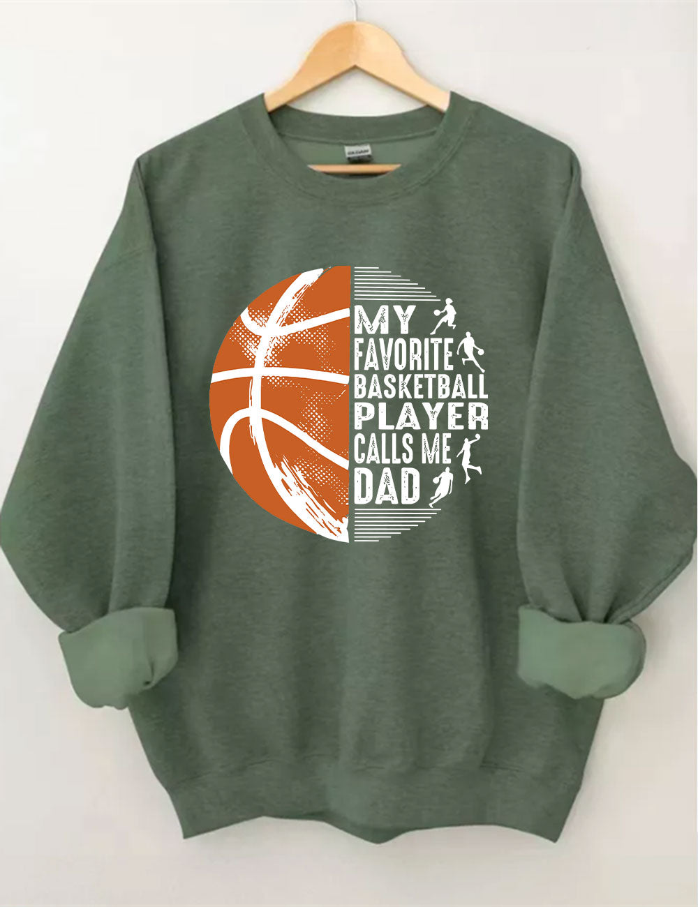 My Favorite Basketball Player Call Me Dad Funny Basketball Sweatshirt