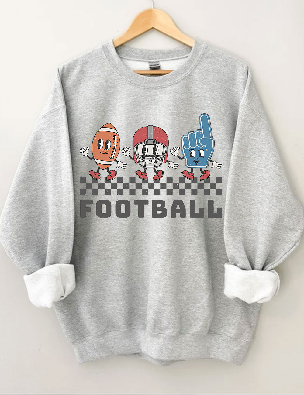 Retro Football Game Day Sweatshirt