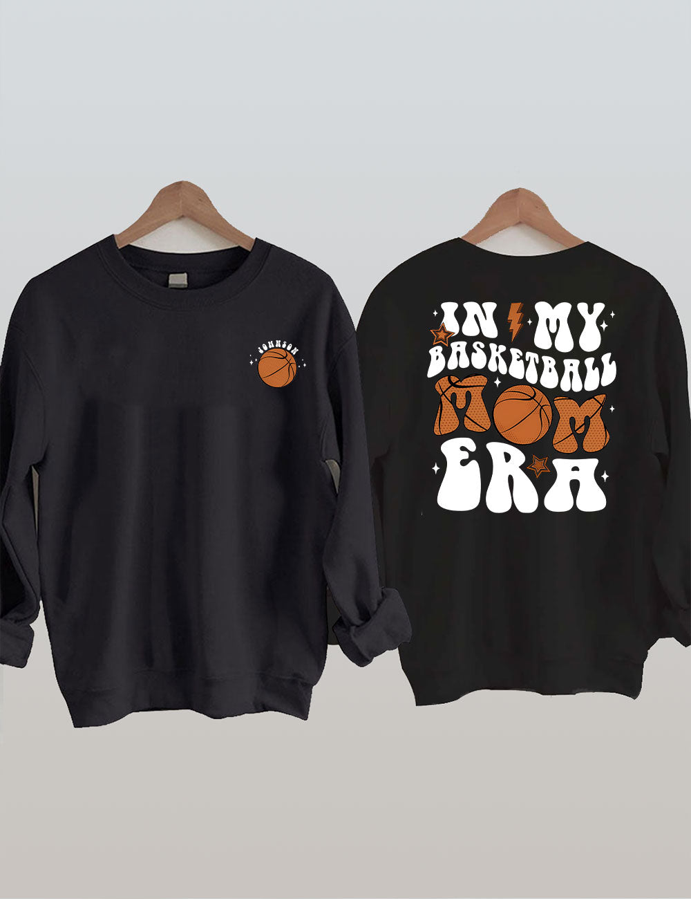 In My Basketball Mom Era Custom Basketball Mama Sweatshirt