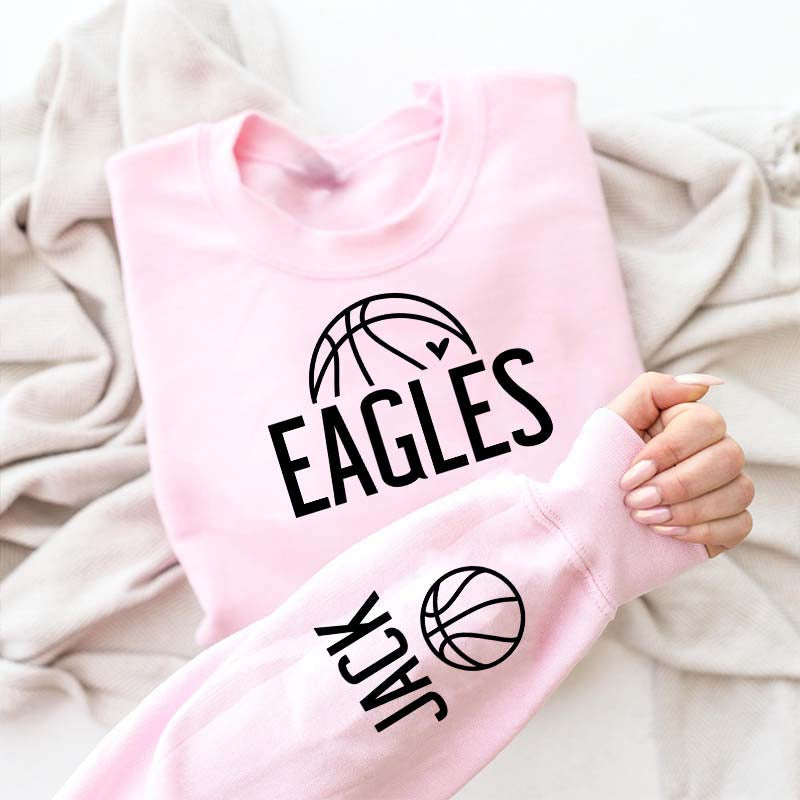 Custom Name Basketball Team Spirit Sweatshirt