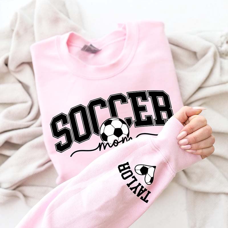 Custom Name Soccer Mama Fall Sweatshirt