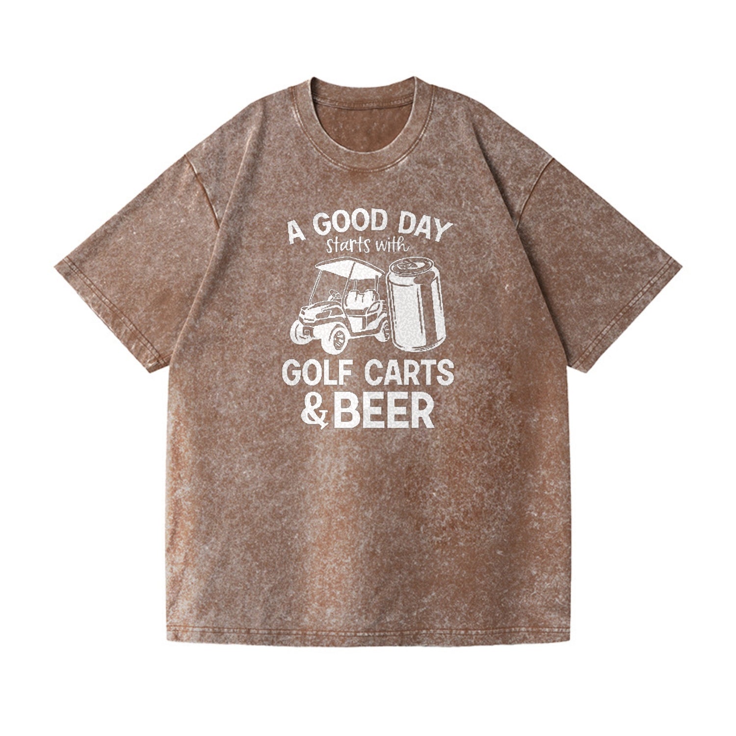 A Good Day Starts With Golf Carts And Beer Vintage T-shirt