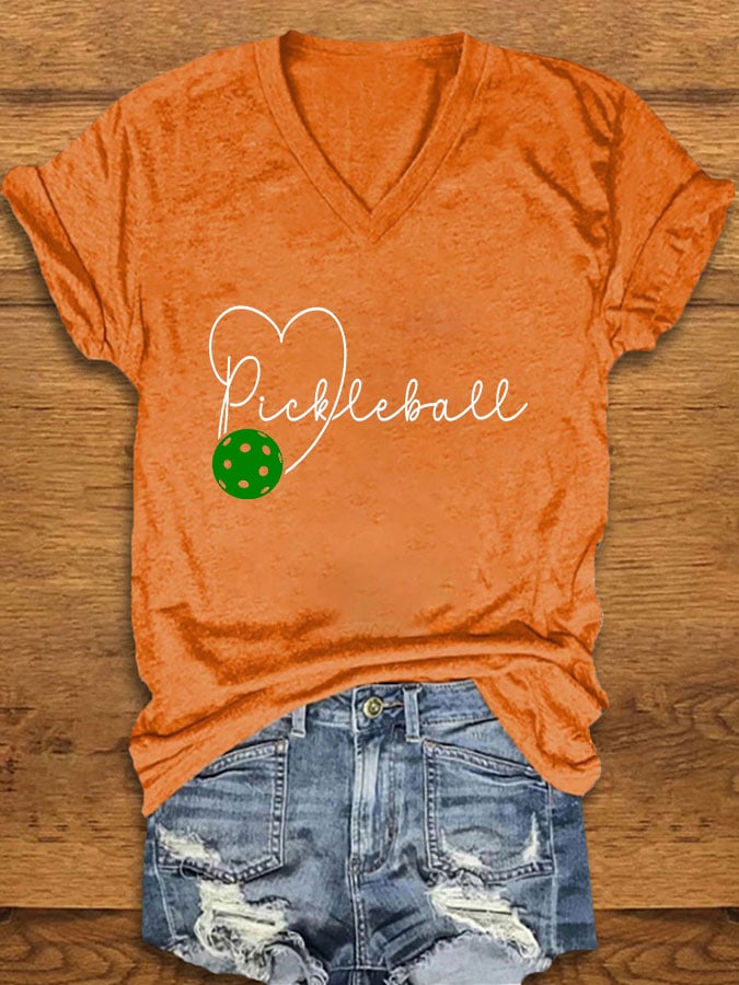 Women's Pickleball Print T-Shirt