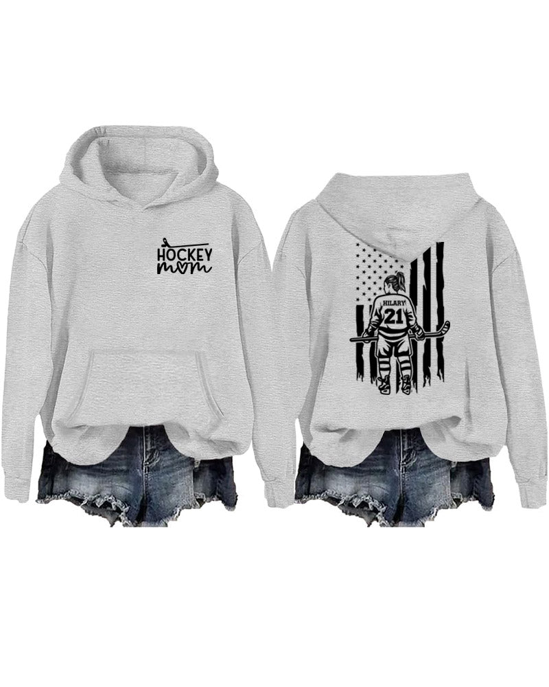 Customized Ice Hockey Mom Hoodie