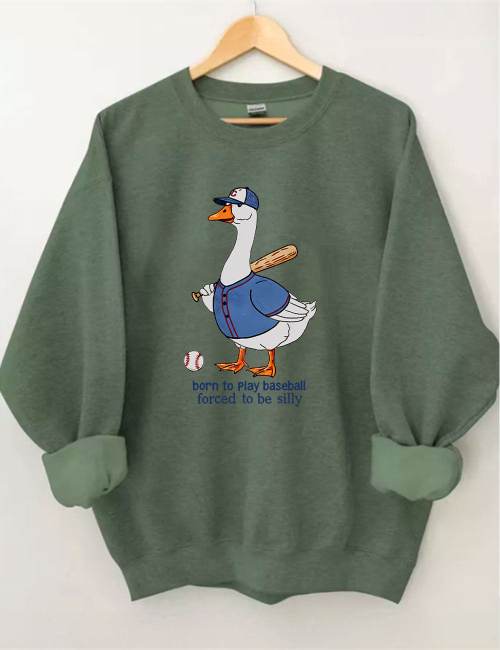 Silly Goose Baseball Sweatshirt