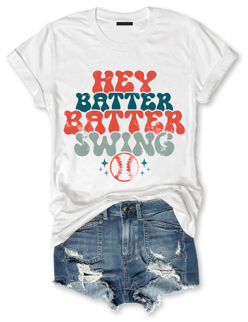 Hey Batter Batter Swing Baseball T-shirt