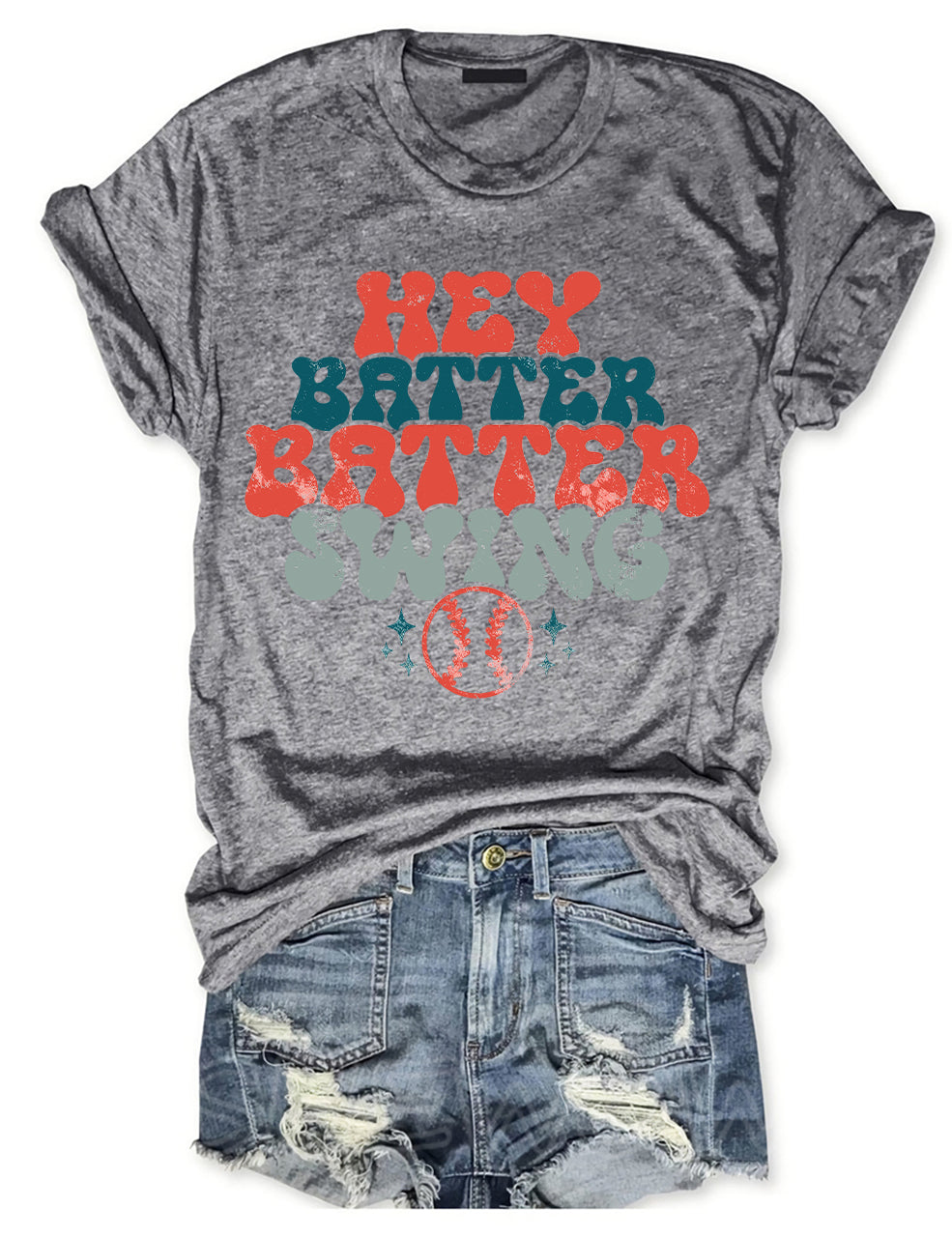 Hey Batter Batter Swing Baseball T-shirt