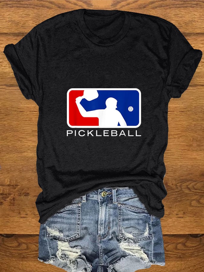 Women's Funny Pickleball Lover Printed T-Shirt