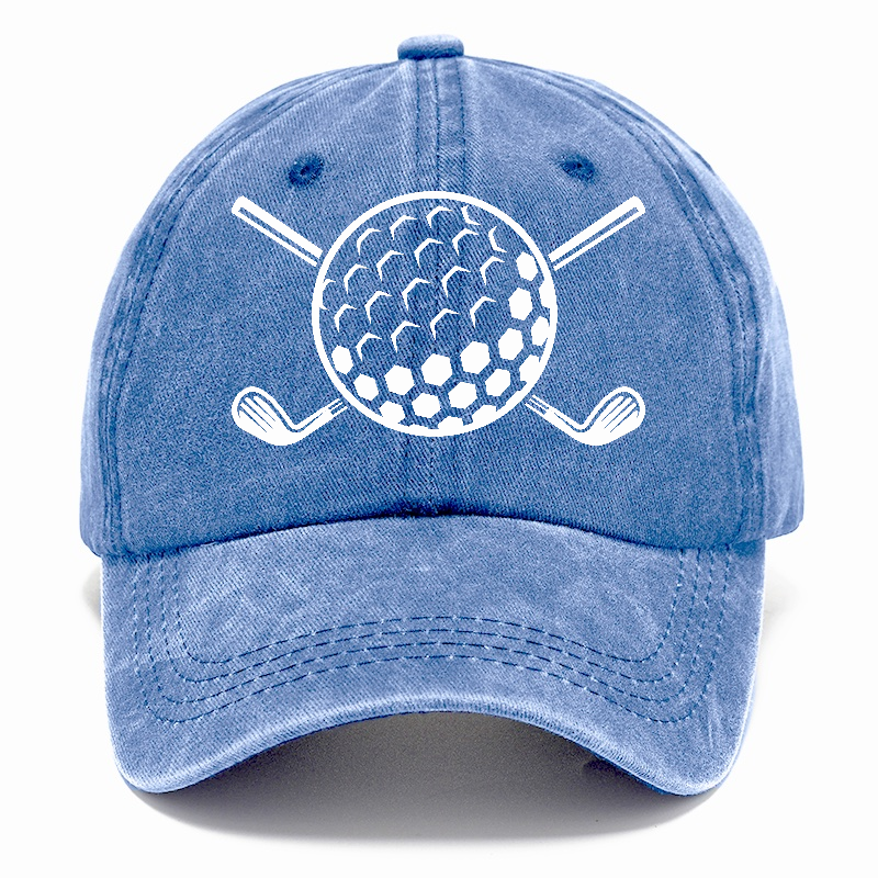 Golf Ball And Clubs Classic Cap