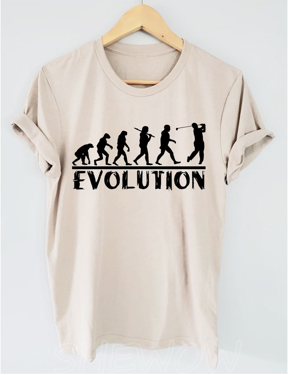 Golf Evolution Funny T-shirt