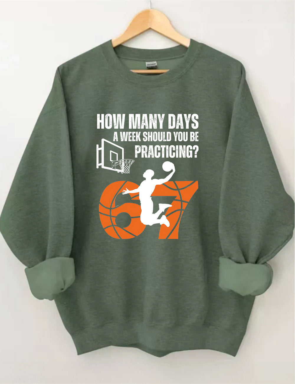 How Many Days 67 Meme Basketball Funny Sweatshirt