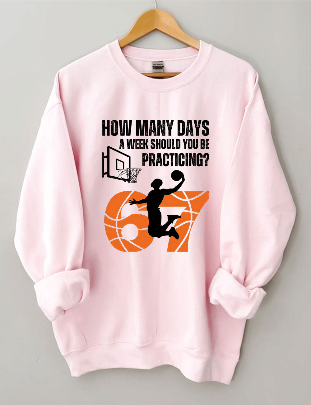 How Many Days 67 Meme Basketball Funny Sweatshirt