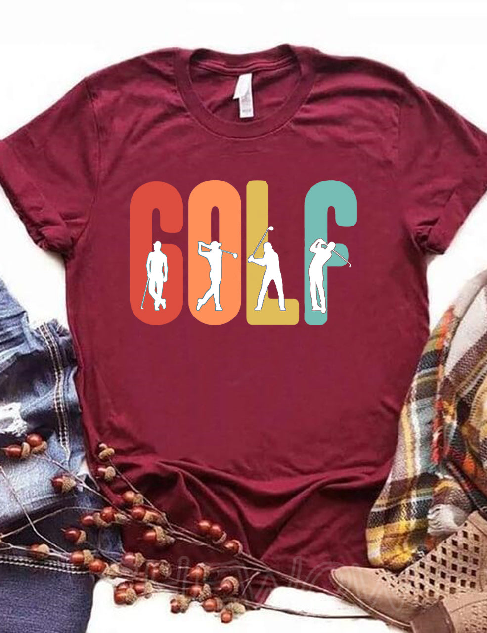 Rainbow Golf T-shirt