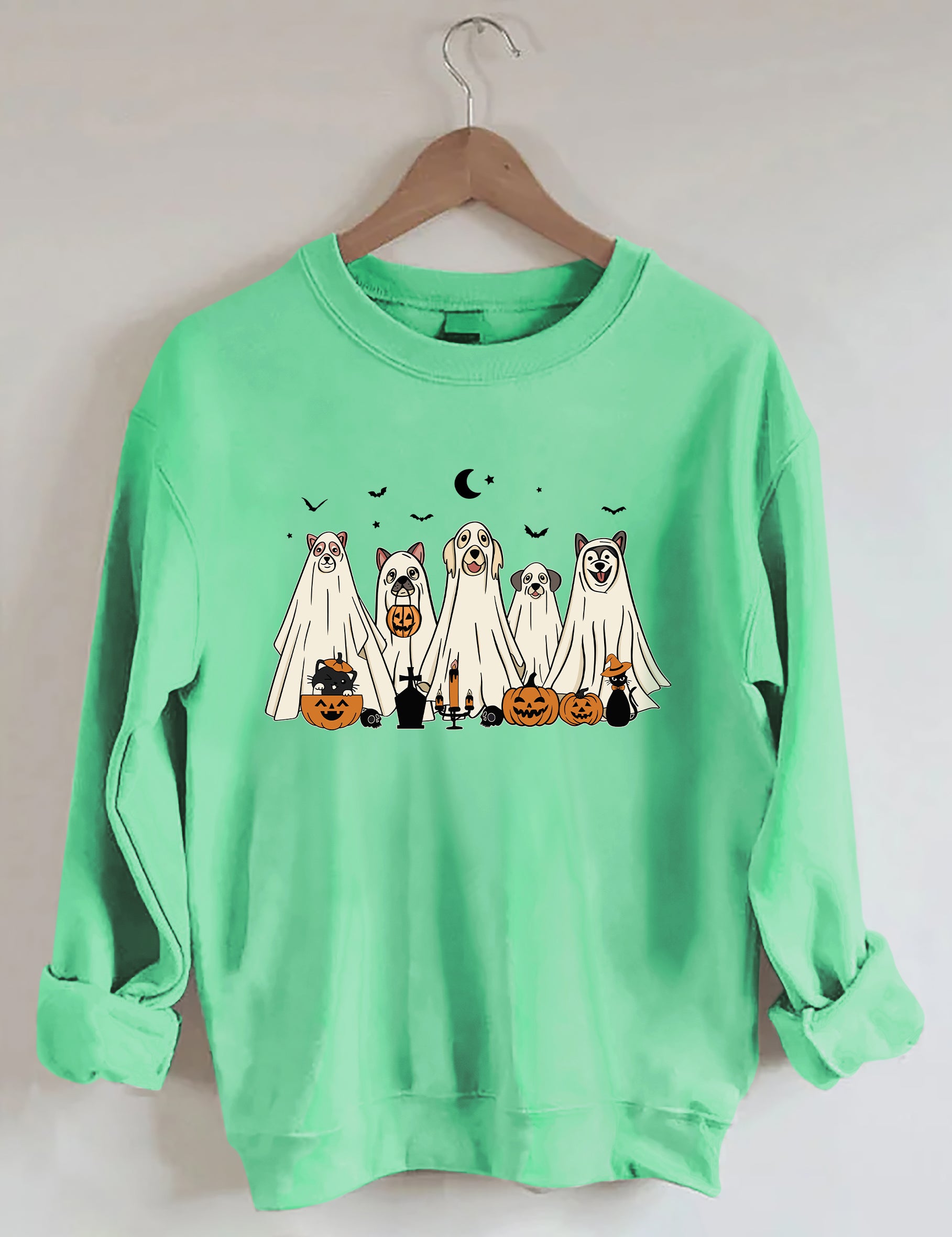 Halloween Ghost Dog Sweatshirt