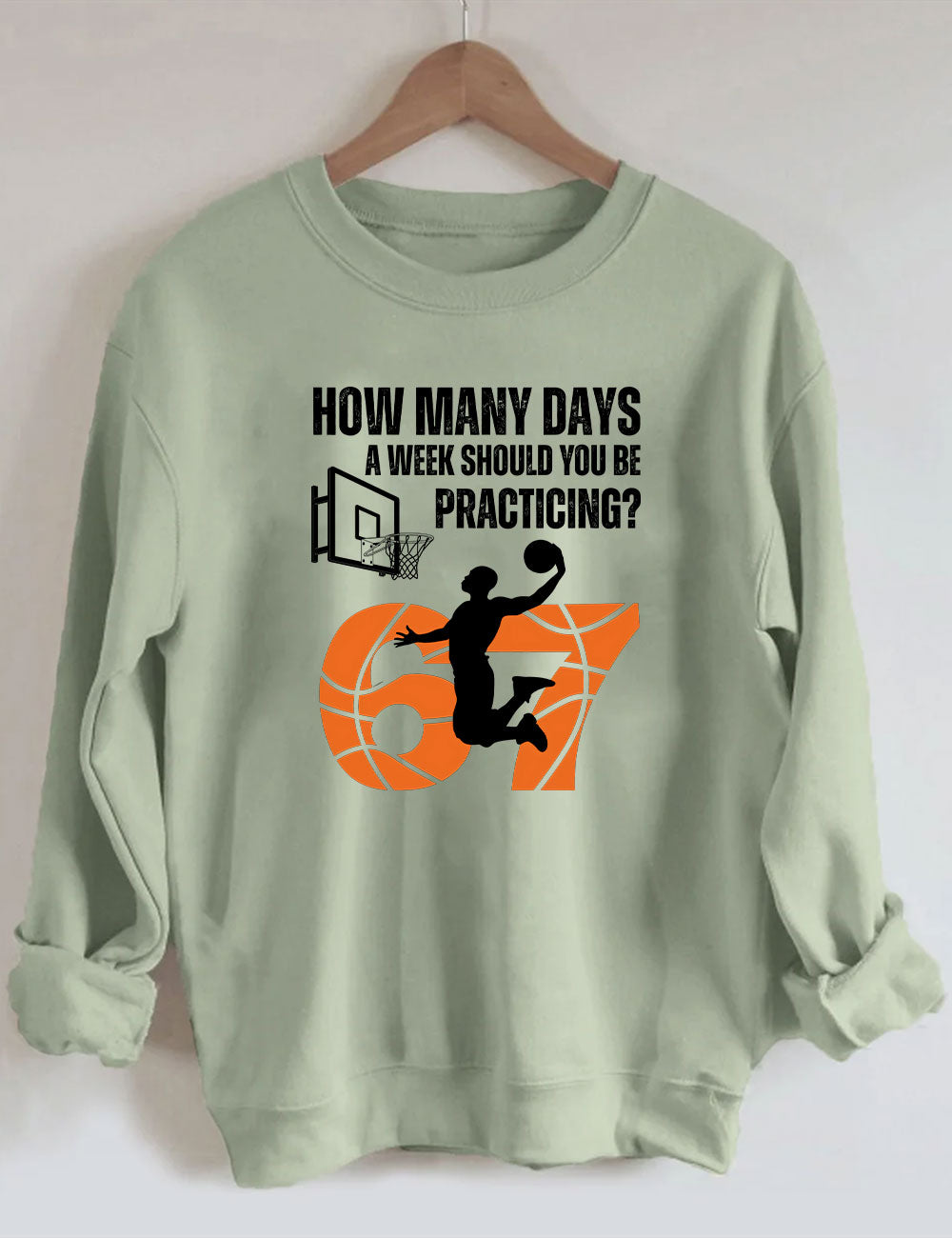 How Many Days 67 Meme Basketball Funny Sweatshirt