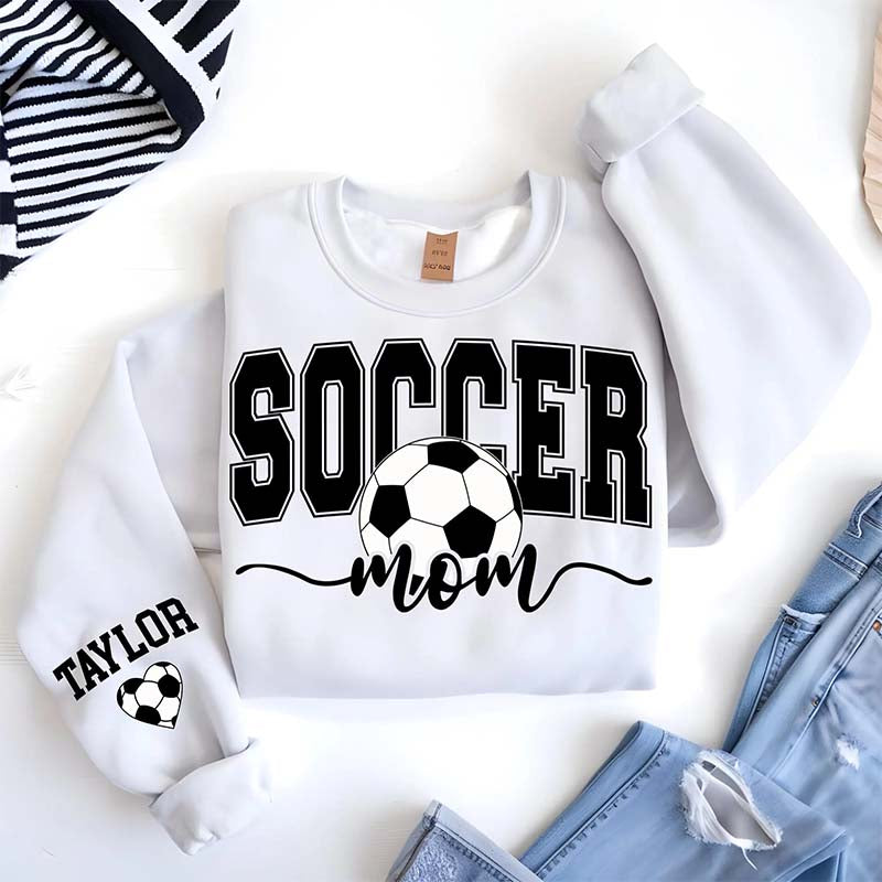 Custom Name Soccer Mom Sweatshirt