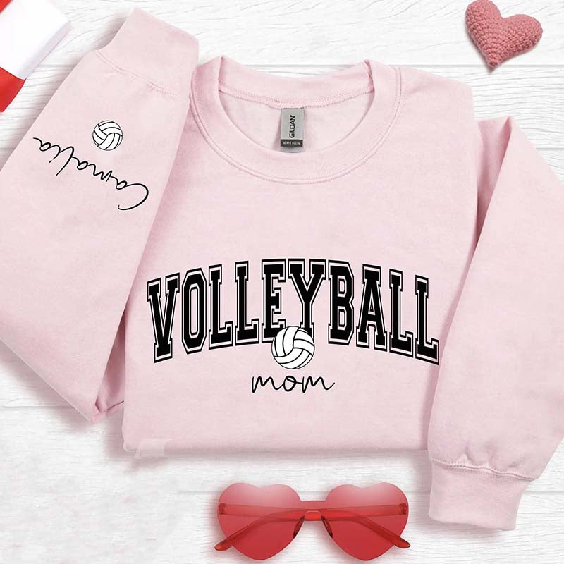 Custom Name Volleyball Mom Sweatshirt