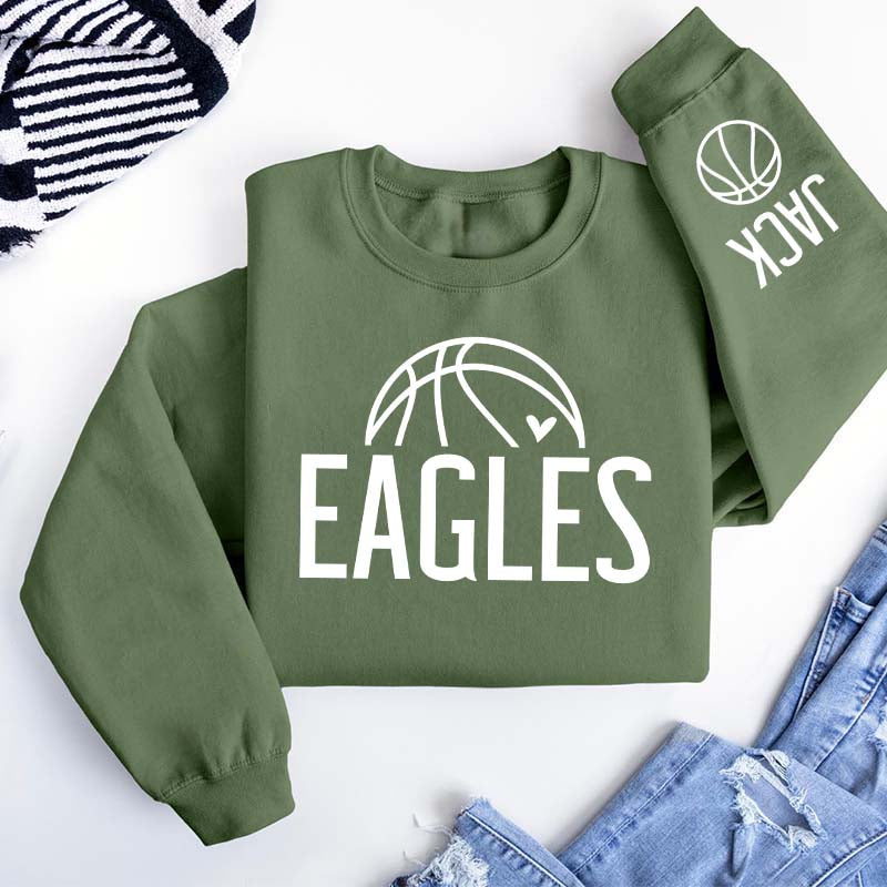 Custom Name Basketball Team Spirit Sweatshirt