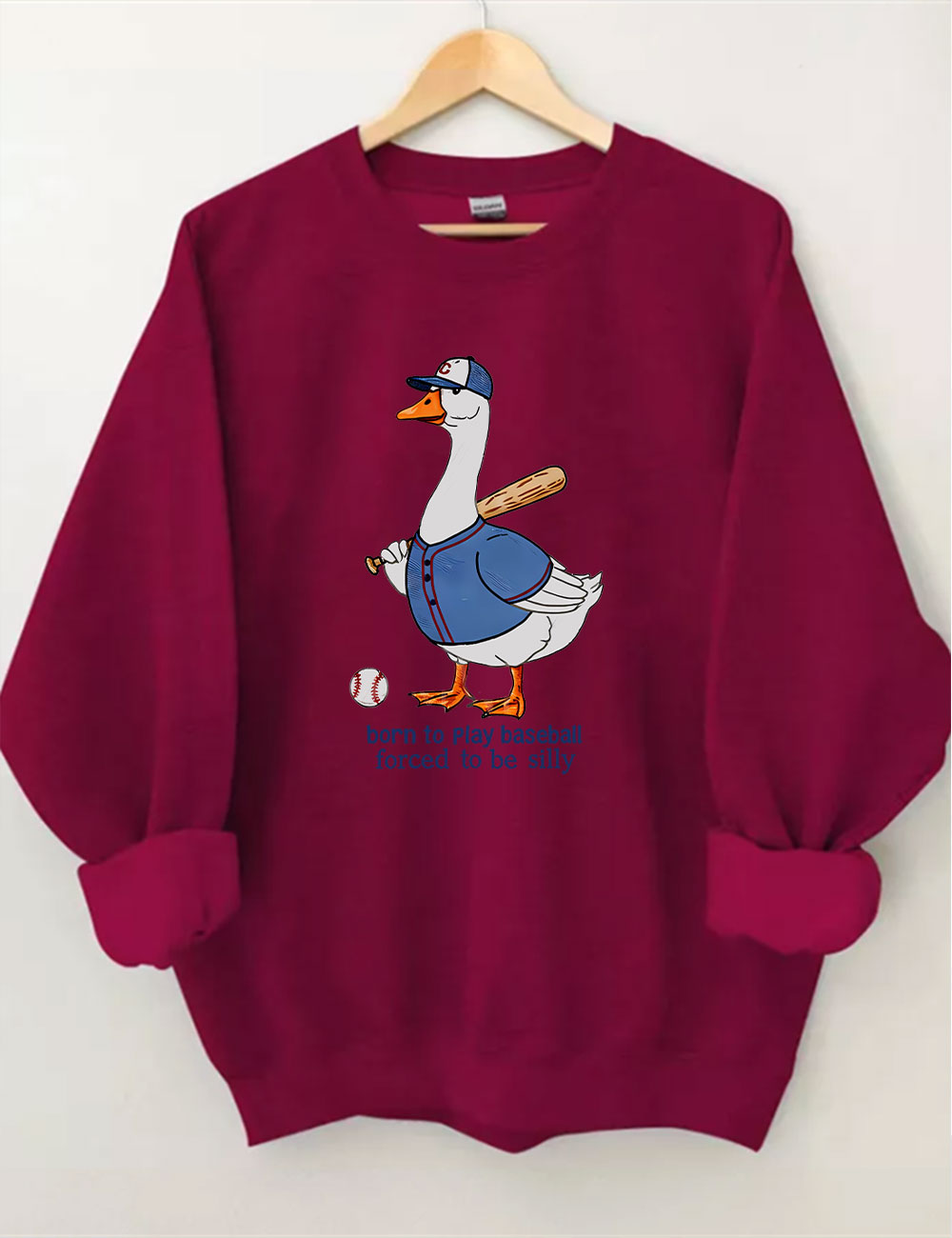 Silly Goose Baseball Sweatshirt