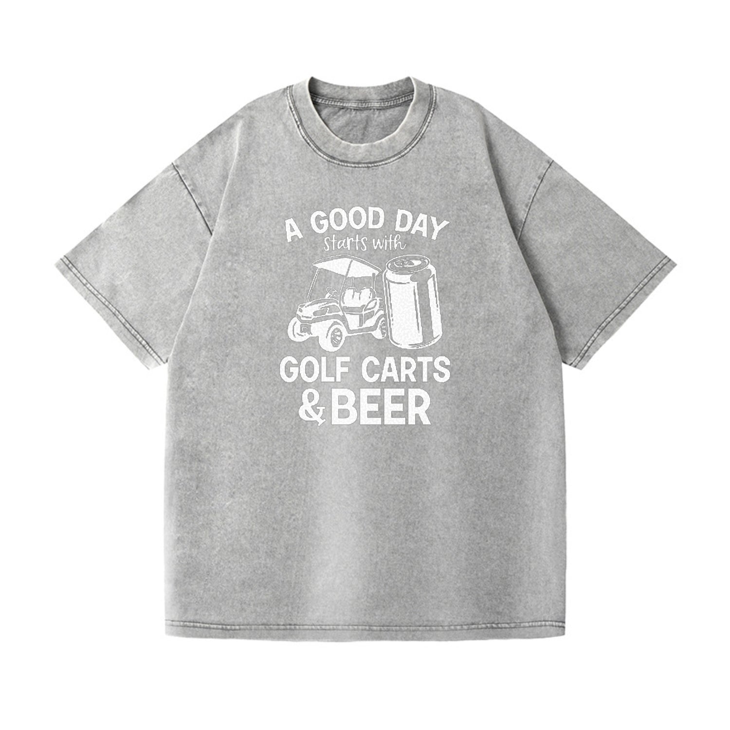 A Good Day Starts With Golf Carts And Beer Vintage T-shirt
