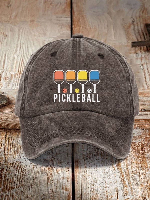 Colorful Pickleball Print Hat