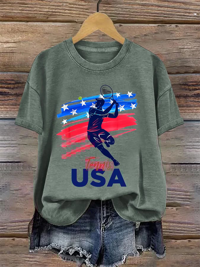 Women's Tennis Print Shirt