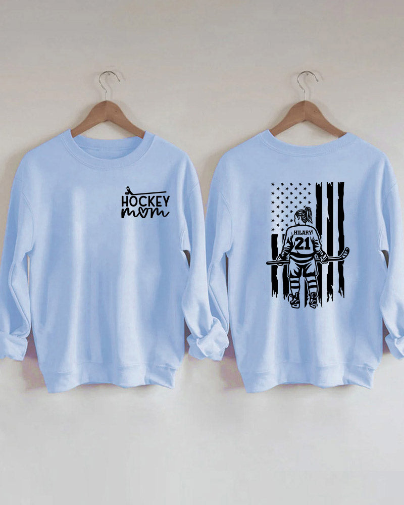 Customized Ice Hockey Mom Sweatshirt