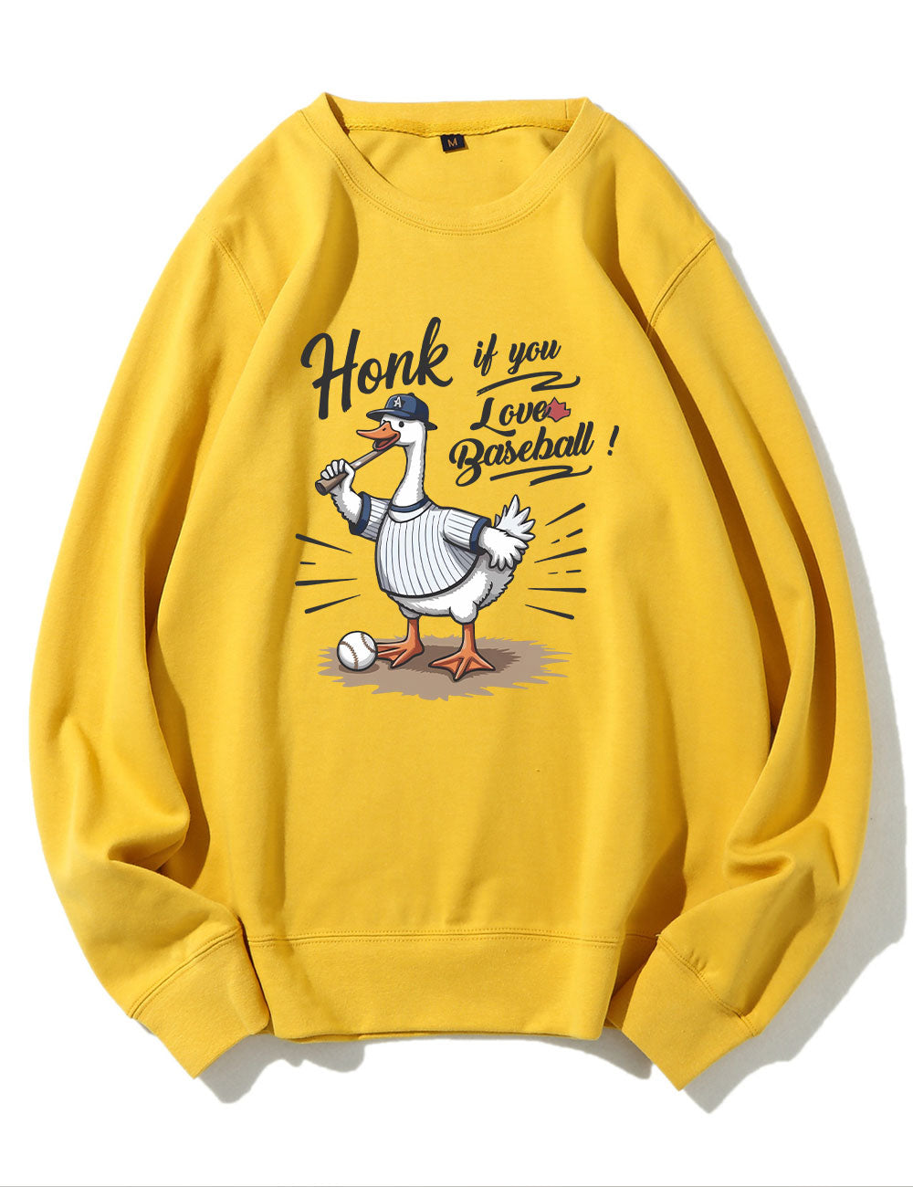 Honk If You Love Baseball Funny Goose Sweatshirt