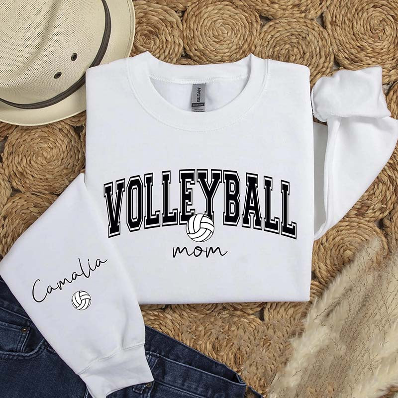 Custom Name Volleyball Mom Sweatshirt