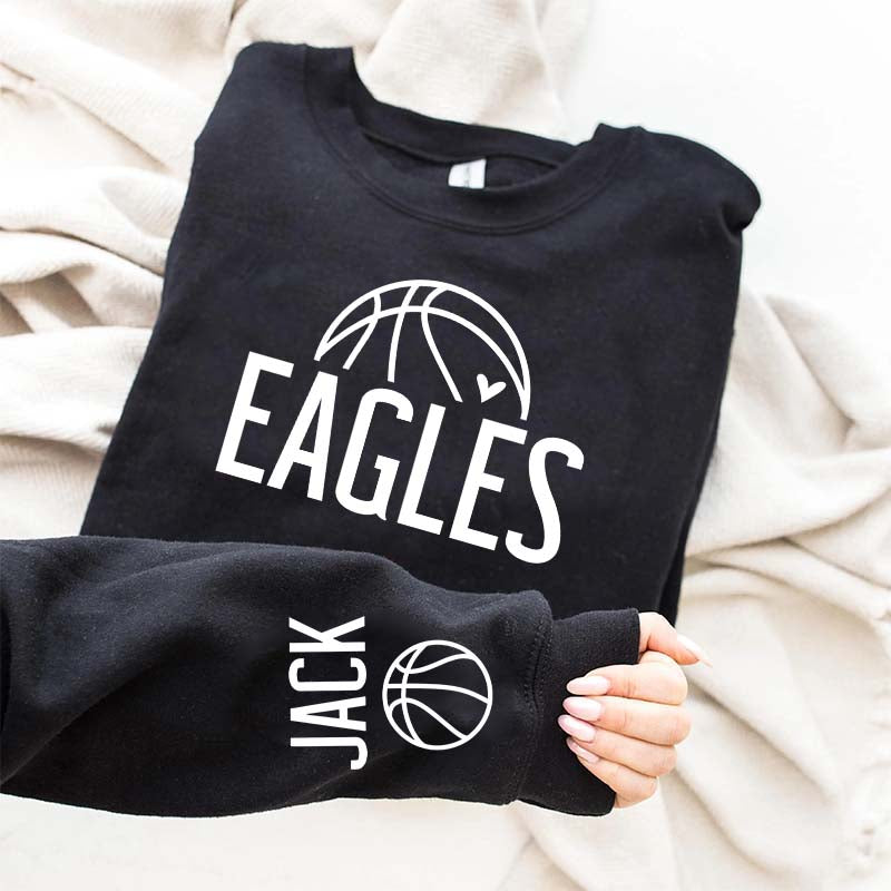 Custom Name Basketball Team Spirit Sweatshirt