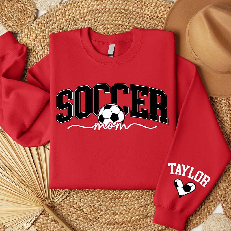 Custom Name Soccer Mama Fall Sweatshirt