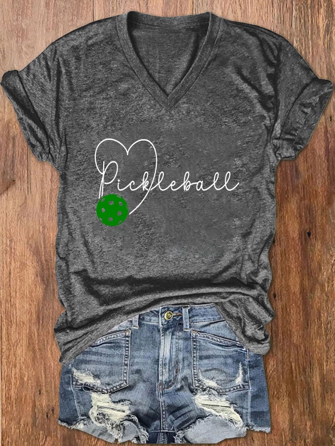 Women's Pickleball Print T-Shirt