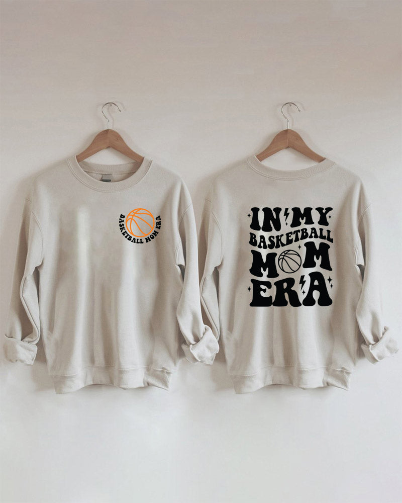 In My Basketball Mom Era Printed Sweatshirt