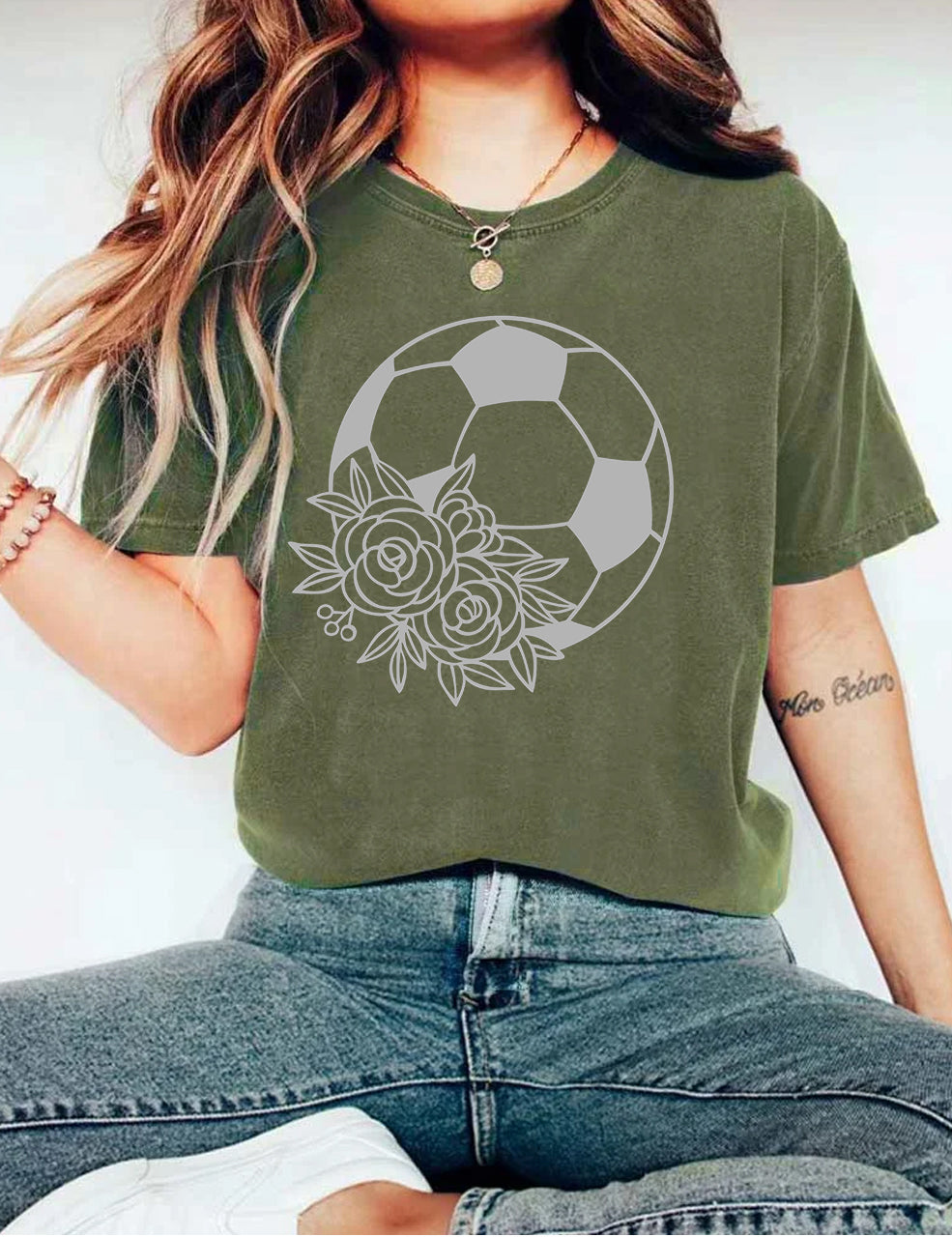 Flowers Football T-shirt