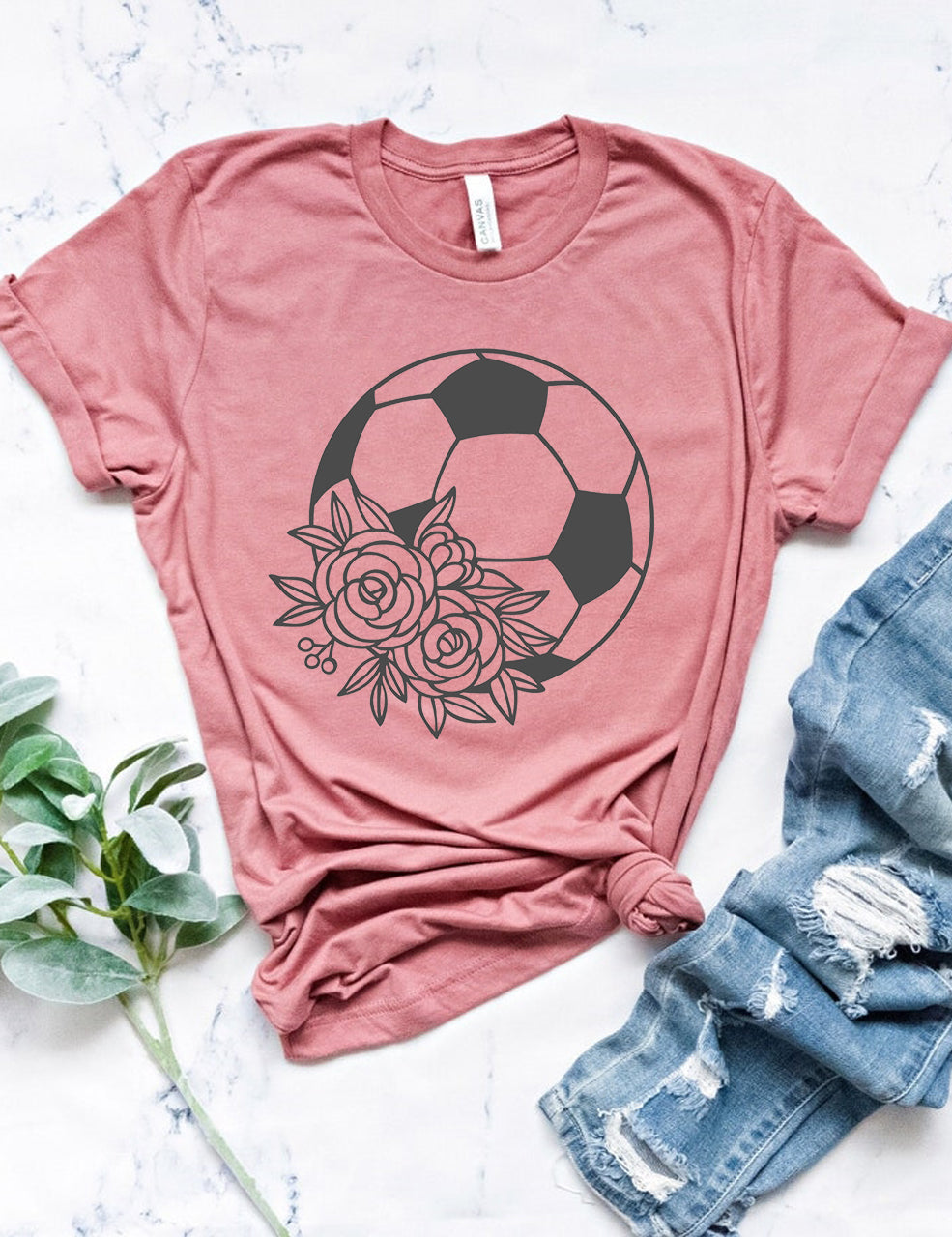 Flowers Football T-shirt