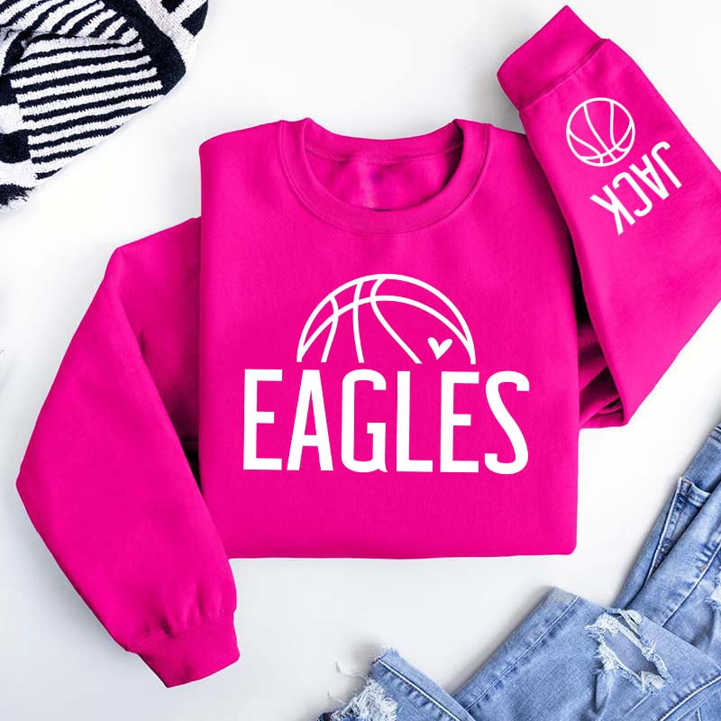 Custom Name Basketball Team Spirit Sweatshirt
